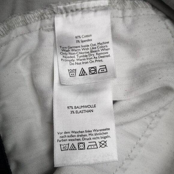 Eddie Bauer Ladies Size 18W Legend Wash Lt. Grey Stretch Curvy Crop Pants - Picture 5 of 16